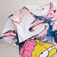 Thumbnail for The Simpsons Homer Simpson Summer Melting Mens' 3D Allover Print Tshirt - TshirtNow.net - 3
