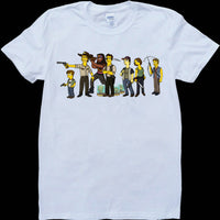 Thumbnail for The Simpsons Characters as the Walking Dead Cast Members Tshirt - TshirtNow.net