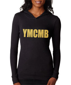 Womens Ymcmb Soft Thermal Hoodie With Gold Print - TshirtNow.net - 3