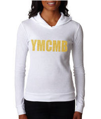 Thumbnail for Womens Ymcmb Soft Thermal Hoodie With Gold Print - TshirtNow.net - 5