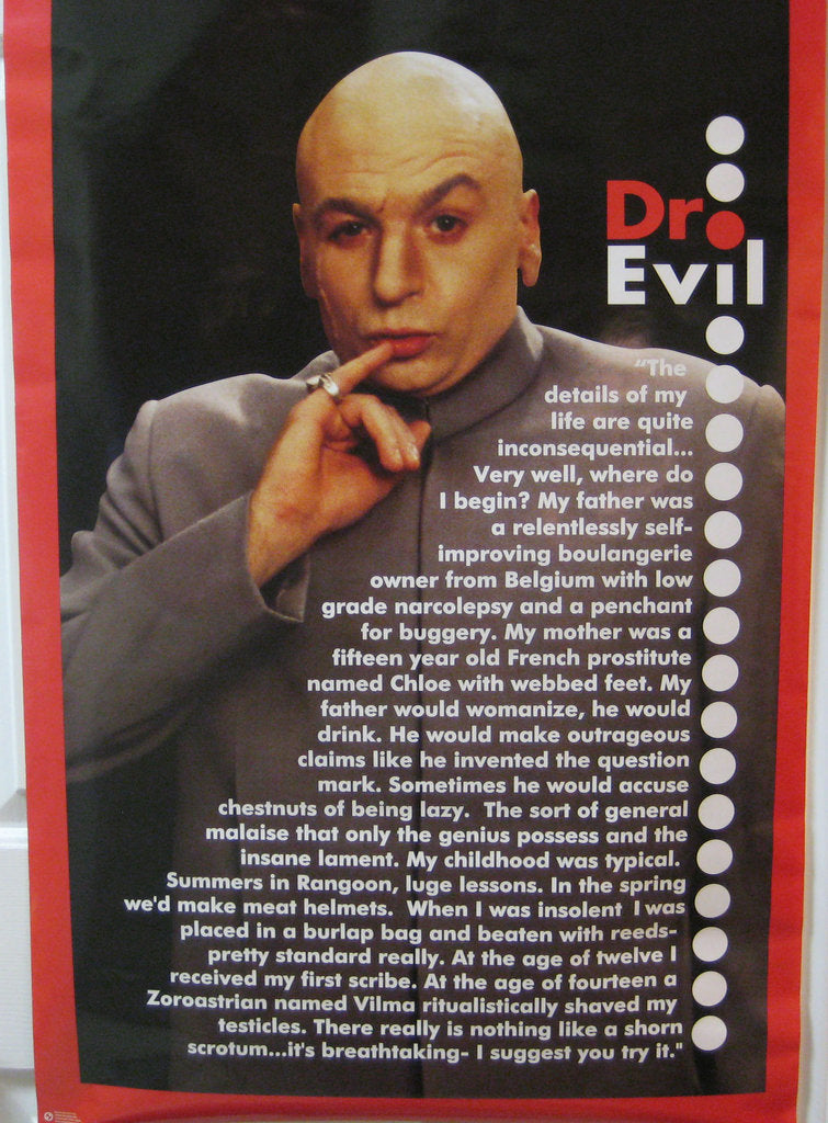 Austin Powers Dr. Evil Poster - TshirtNow.net