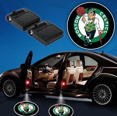2 NBA BOSTON CELTICS WIRELESS LED CAR DOOR PROJECTORS
