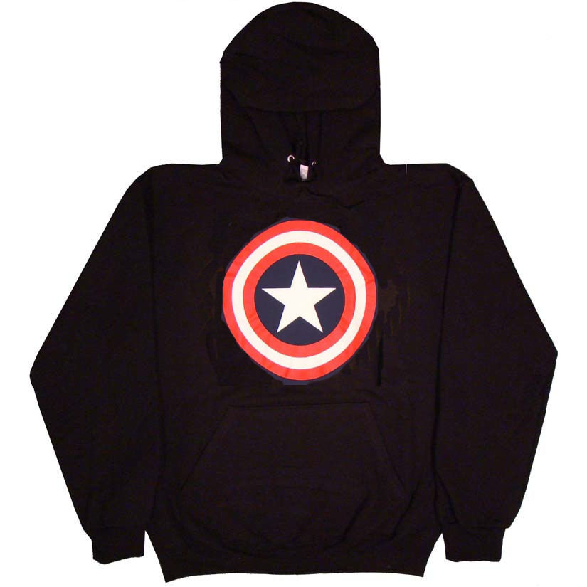 Captain America Shield Logo Hoodie Hoody Sweatshirt - TshirtNow.net - 1