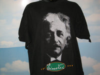 Thumbnail for Einstein Face Adult Black Size XL Extra Large Tshirt - TshirtNow.net - 1