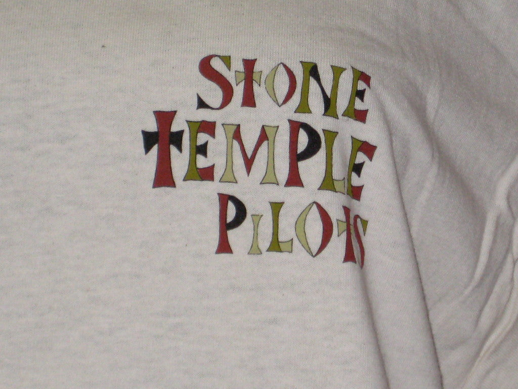 Stone Temple Pilots Classic Tour Adult Natural Size XL Extra Large Tshirt - TshirtNow.net - 2