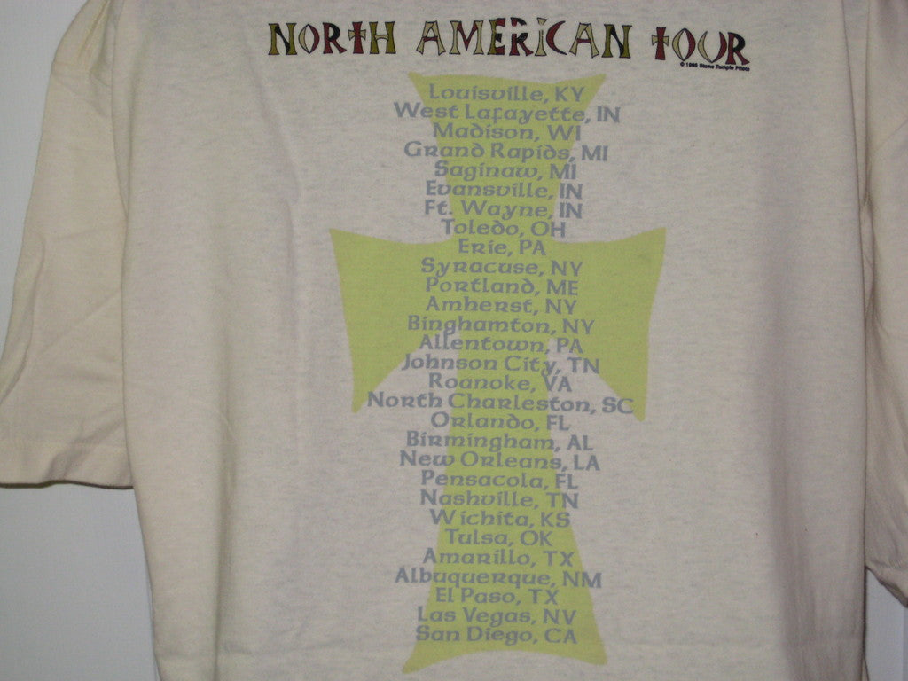 Stone Temple Pilots Classic Tour Adult Natural Size XL Extra Large Tshirt - TshirtNow.net - 3