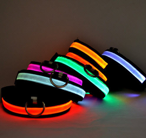 LED GLOW DOG COLLARS