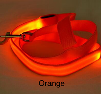 Thumbnail for Nylon Led Dog Leash Night Safety Light - 6 Colors 47 Inches Long