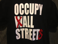 Thumbnail for Occupy All Streets Tshirt: Black With White and Red Print - TshirtNow.net - 4