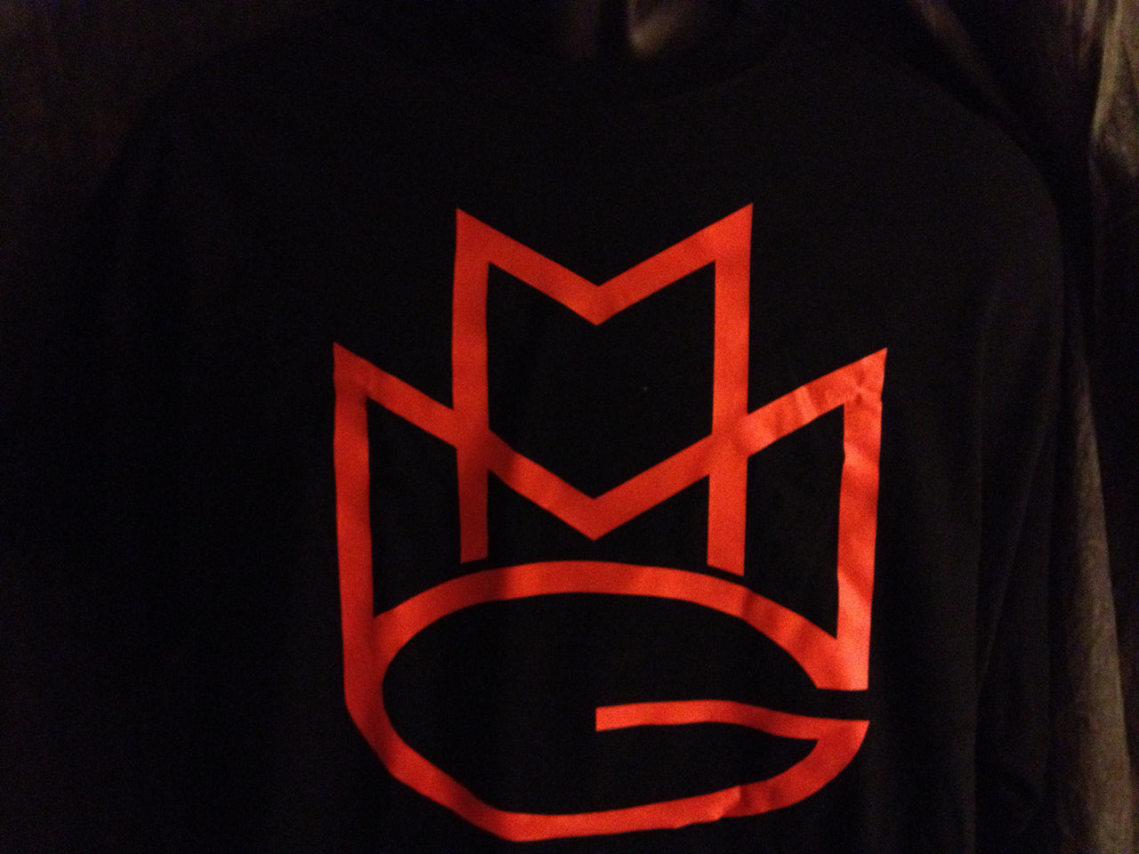 Maybach Music Group Tshirt: Black With Orange Print - TshirtNow.net - 2