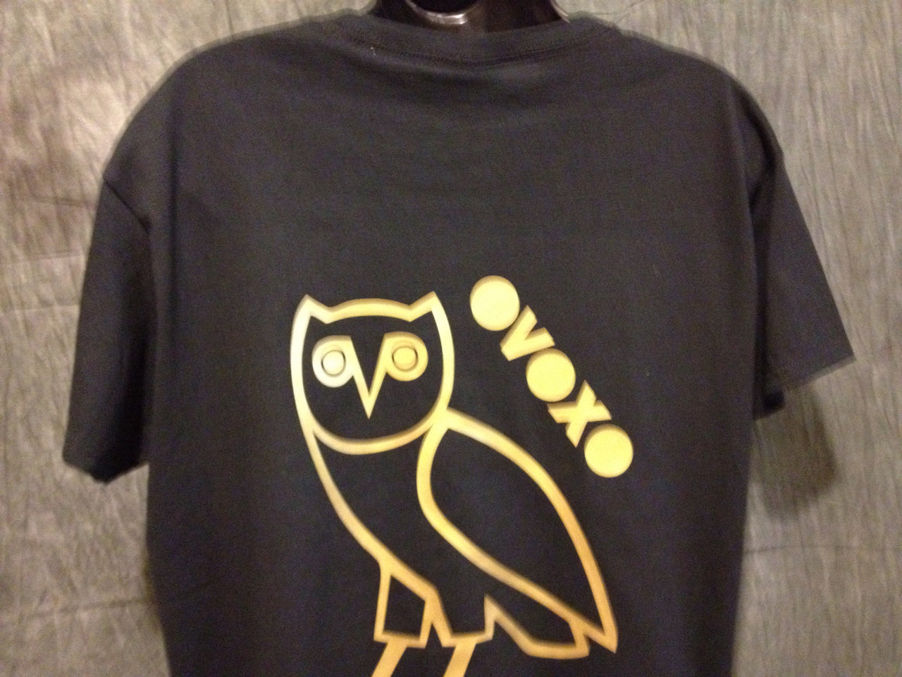 Ovo Drake October's Very Own Ovoxo Owl Gang Girls Tshirt: Gold Print on Black Womens Tshirt - TshirtNow.net - 5