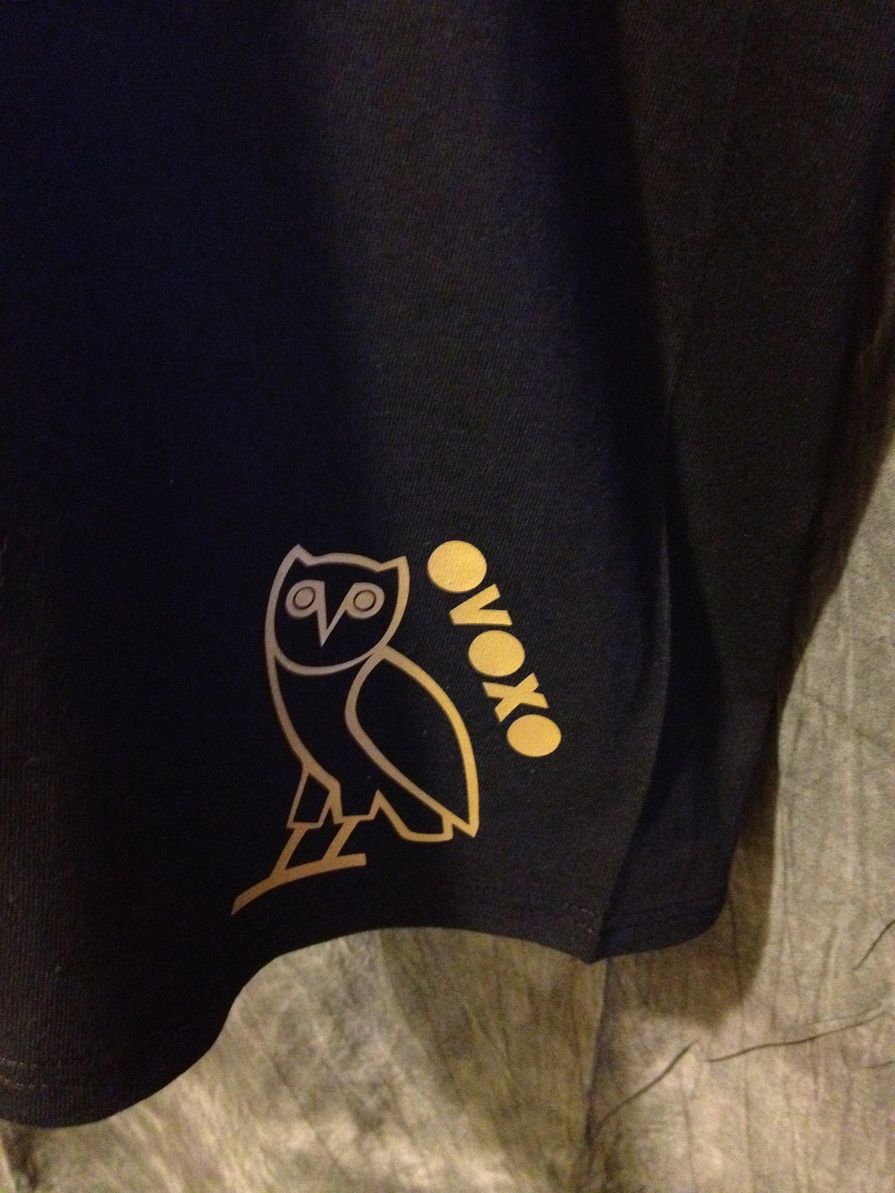 Ovo Drake October's Very Own Ovoxo Owl Gang Girls Tshirt: Gold Print on Black Womens Tshirt - TshirtNow.net - 3