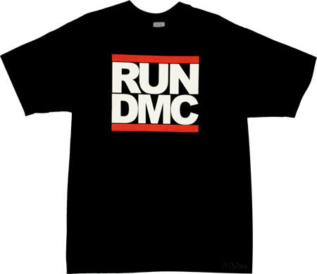 Run Dmc Logo Black Tshirt - TshirtNow.net - 1