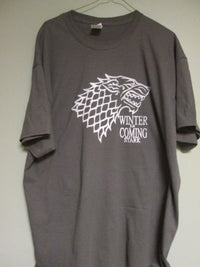 Thumbnail for Game Of Thrones House Stark Winter Is Coming Grey Tshirt - TshirtNow.net - 1