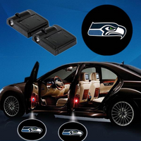 Thumbnail for 2 NFL SEATTLE SEAHAWKS WIRELESS LED CAR DOOR PROJECTORS
