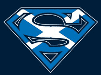 Thumbnail for Superman Scottish Flag Logo Navy Tshirt - TshirtNow.net - 2
