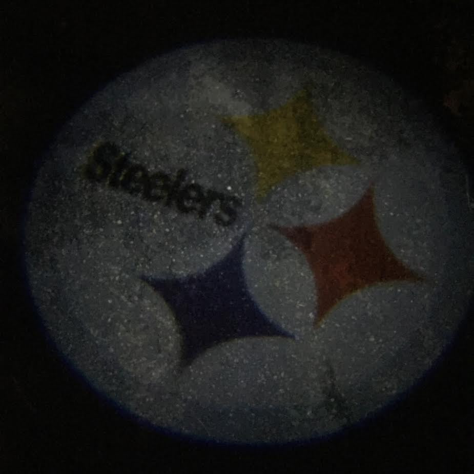 2 NFL PITTSBURGH STEELERS WIRELESS LED CAR DOOR PROJECTORS