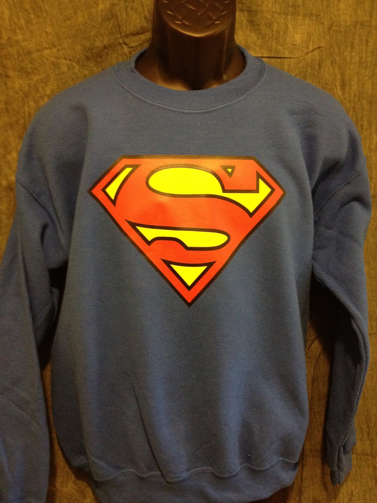 Superman Classic Logo Royal Blue Crewneck Sweatshirt - TshirtNow.net - 4