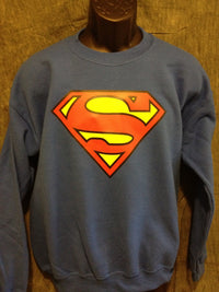Thumbnail for Superman Classic Logo Royal Blue Crewneck Sweatshirt - TshirtNow.net - 4