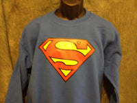 Thumbnail for Superman Classic Logo Royal Blue Crewneck Sweatshirt - TshirtNow.net - 3