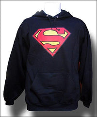 Thumbnail for Superman Logo Hoody Hoodie Black - TshirtNow.net - 1