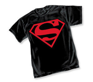 Superman Superboy Logo Black Tshirt - TshirtNow.net - 1
