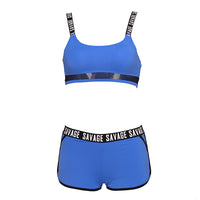 Thumbnail for Mid-waist wire free Sport Swimsuit Bikinis Set