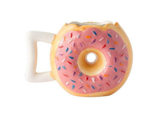 Yummy Handmade Doughnut Ceramic Coffee/Team Mug