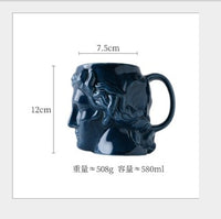 Thumbnail for Limited Edition Apollo David Head Sculptured 3D Ceramic Milk/Coffee/Tea Mugs
