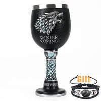 Thumbnail for Antique Game of Thrones, Might and Magic Goblet Stainless Steel Resin Mugs