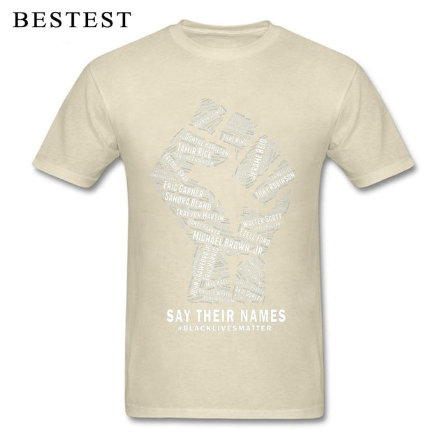 Black Lives Matter Men's Breathable Cotton T-Shirt