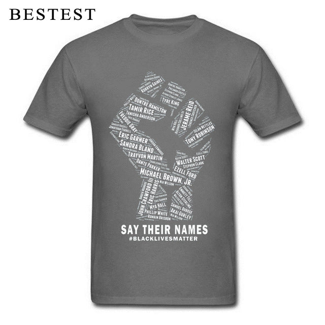 Black Lives Matter Men's Breathable Cotton T-Shirt