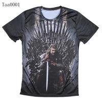 Thumbnail for Game Of Thrones Ned Stark Iron Throne Allover 3D Print Tshirt - TshirtNow.net - 5