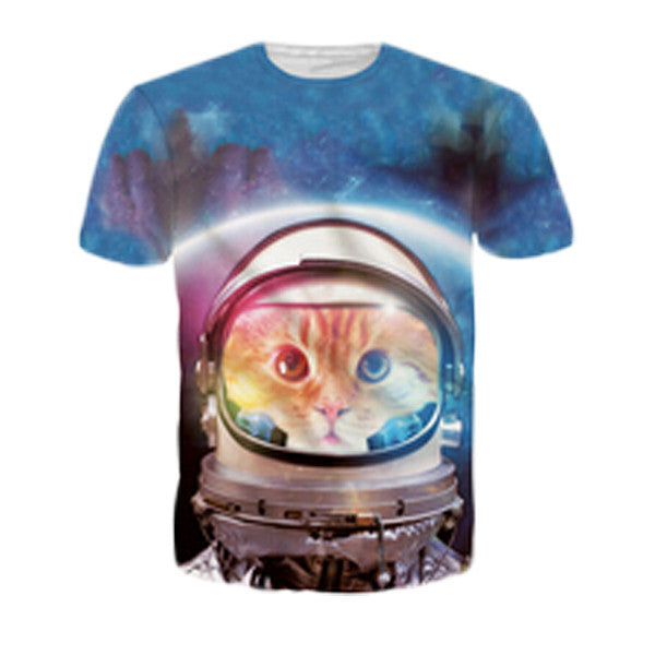 3D Allover Graphic Print Cat Tshirts - TshirtNow.net - 26