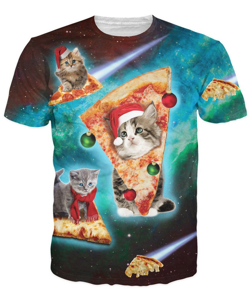 3D Allover Graphic Print Cat Tshirts - TshirtNow.net - 17