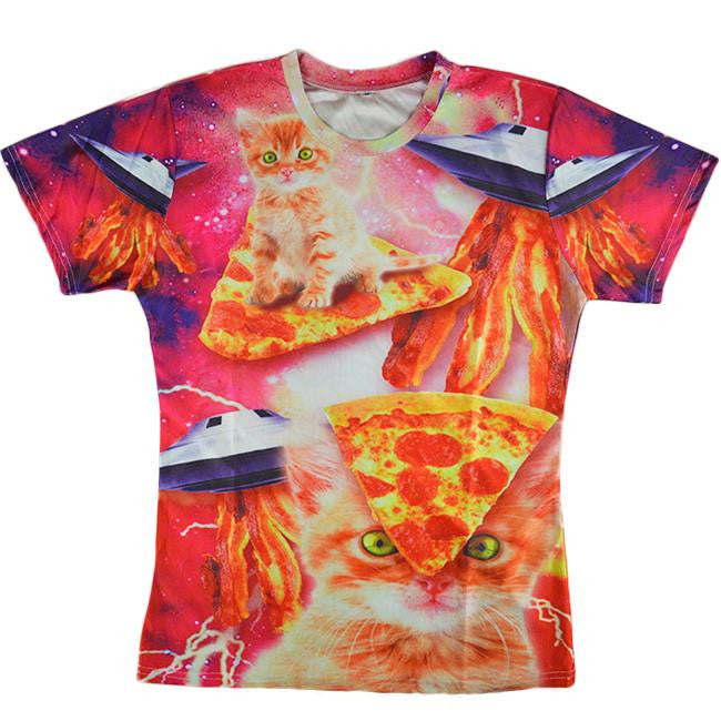 3D Allover Graphic Print Cat Tshirts - TshirtNow.net - 14