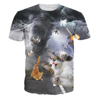 Thumbnail for 3D Allover Graphic Print Cat Tshirts - TshirtNow.net - 18