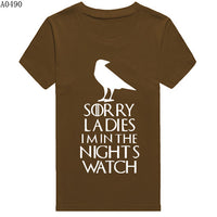 Thumbnail for Game Of Thrones Sorry Ladies I'm In The Night's Watch Tshirt - TshirtNow.net - 18