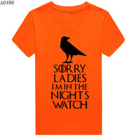 Thumbnail for Game Of Thrones Sorry Ladies I'm In The Night's Watch Tshirt - TshirtNow.net - 6