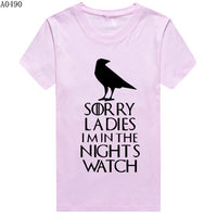 Thumbnail for Game Of Thrones Sorry Ladies I'm In The Night's Watch Tshirt - TshirtNow.net - 5