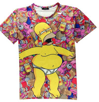 Thumbnail for The Simpsons Homer Simpson Allover Print Donut Stupor Tshirt - TshirtNow.net - 4