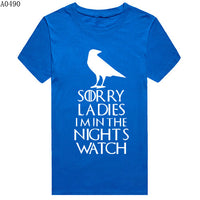 Thumbnail for Game Of Thrones Sorry Ladies I'm In The Night's Watch Tshirt - TshirtNow.net - 15