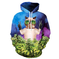 Thumbnail for Cat Bud Grower Allover 3D Print Hoodie