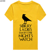 Thumbnail for Game Of Thrones Sorry Ladies I'm In The Night's Watch Tshirt - TshirtNow.net - 13