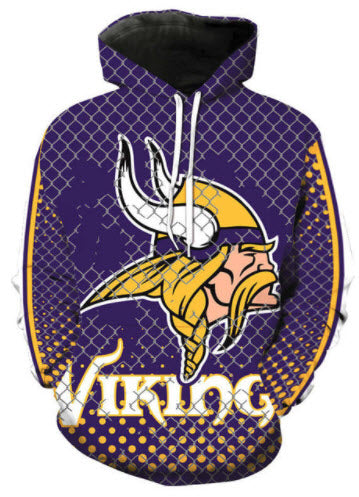 Minnesota Vikings Allover 3D Print Hoodie