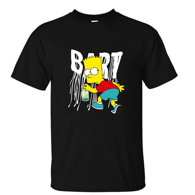 The Simpsons Bart Simpson Spray Paint Tagging Tshirt - TshirtNow.net - 1