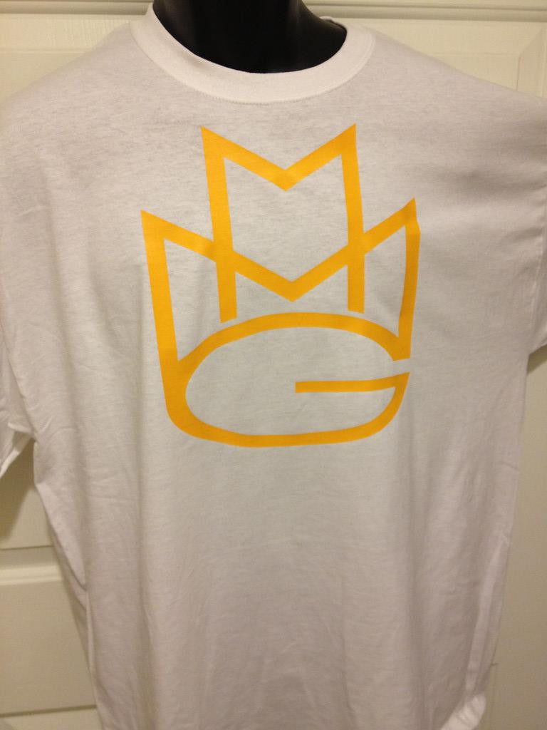 Maybach Music Group Tshirt: White with Yellow Print - TshirtNow.net - 4