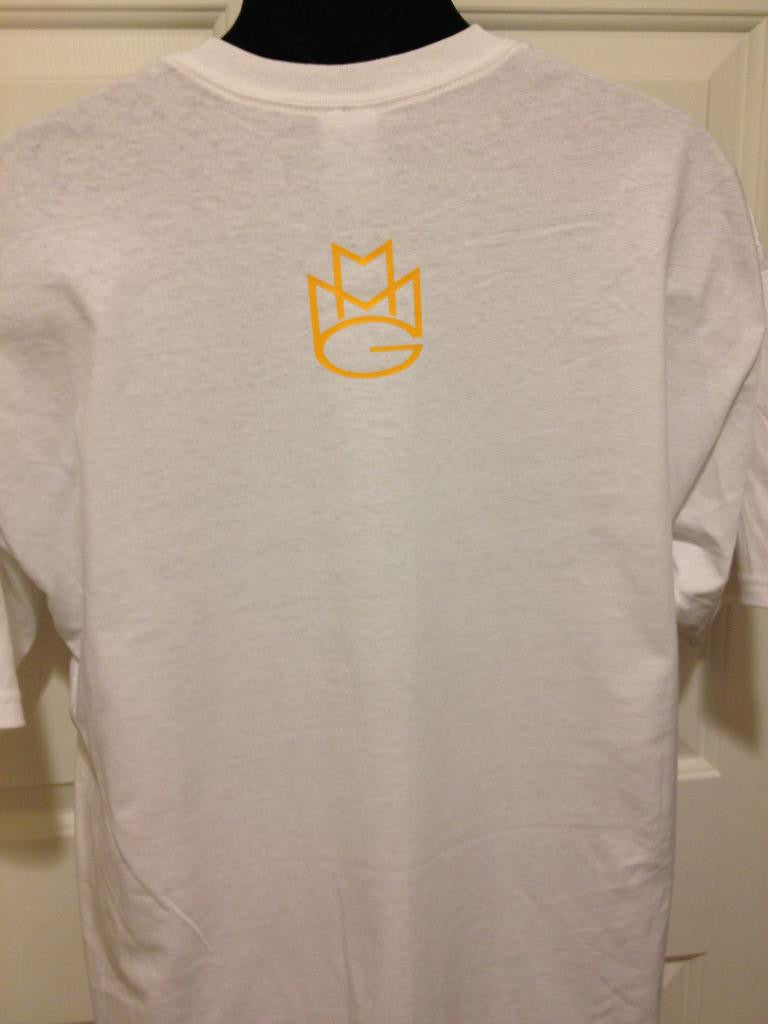 Maybach Music Group Tshirt: White with Yellow Print - TshirtNow.net - 7