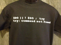Thumbnail for Do or Do Not; There is no Try (Computer Code Yoda Expression of Speech) Tshirt: Black With White Print - TshirtNow.net - 8